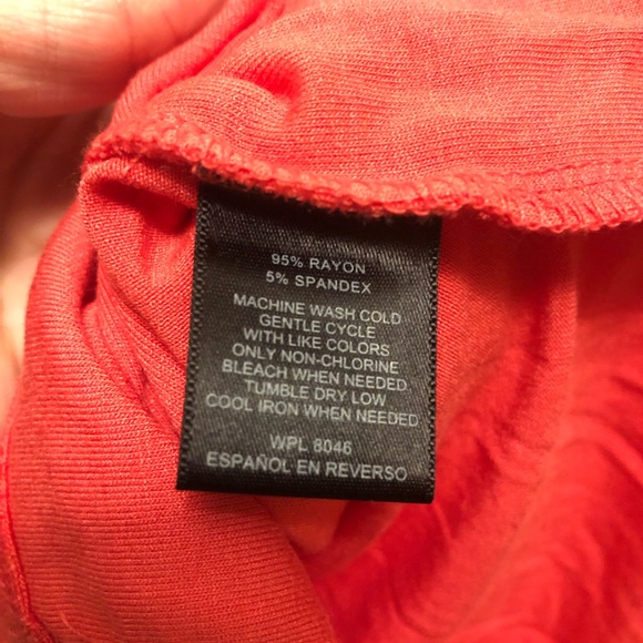 INC International Concepts coral color tank top. - Picture 7 of 8